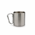 Mug Mousqueton Inox Argent – "Accroché à votre vie" 🔩☕