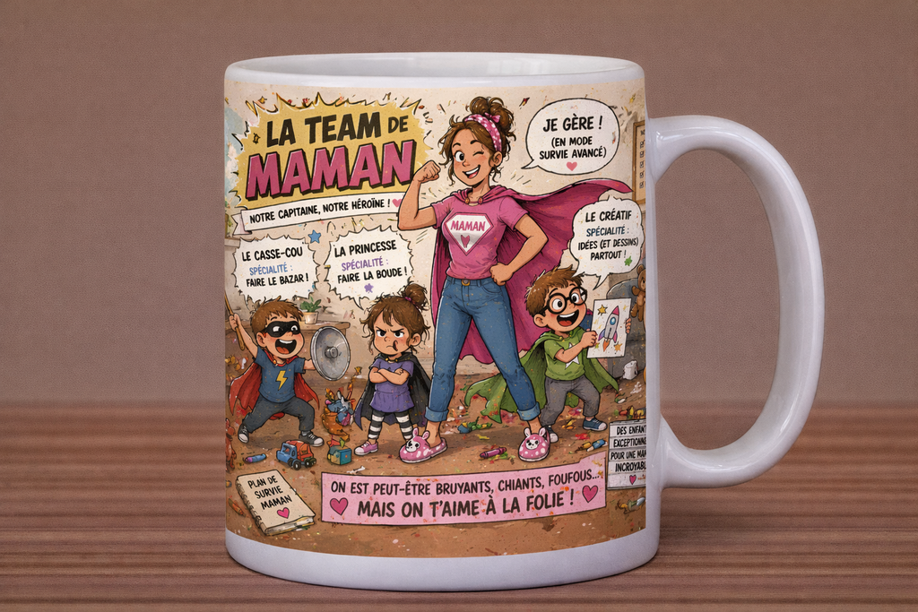 Tasse Fête des Mères – "Ce qu'on n'ose pas toujours dire" 💬🌷