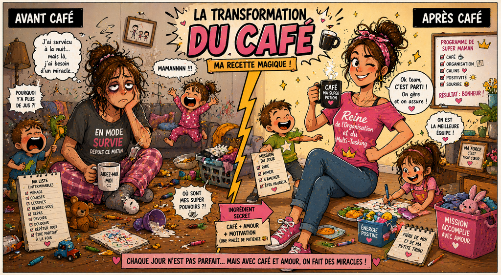 Tasse Fête des Mères – "Cheffe d'orchestre du quotidien" 🎼👩‍👧‍👦