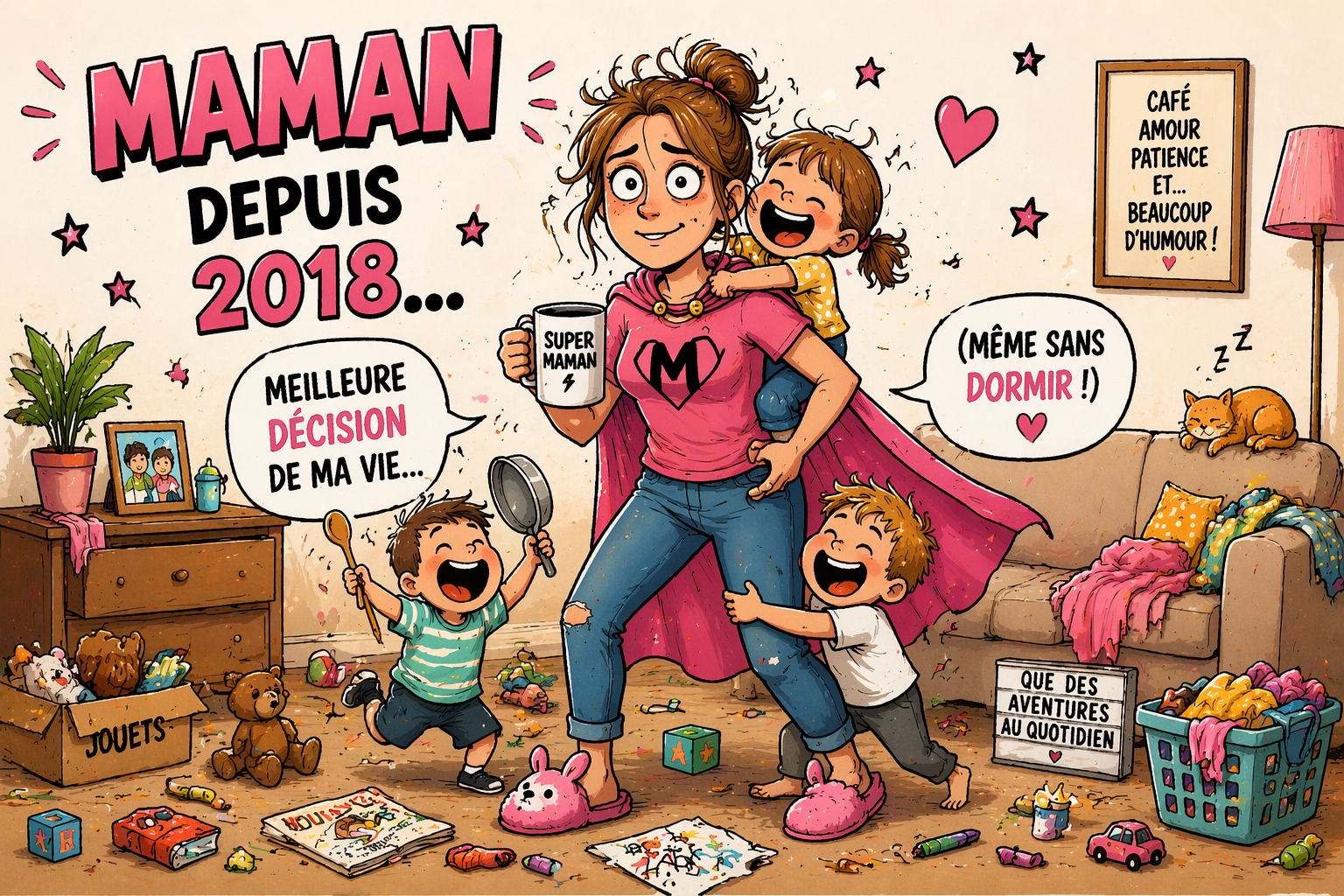 Tasse Fête des Mères – "Maman, amie, complice" 🤝💛