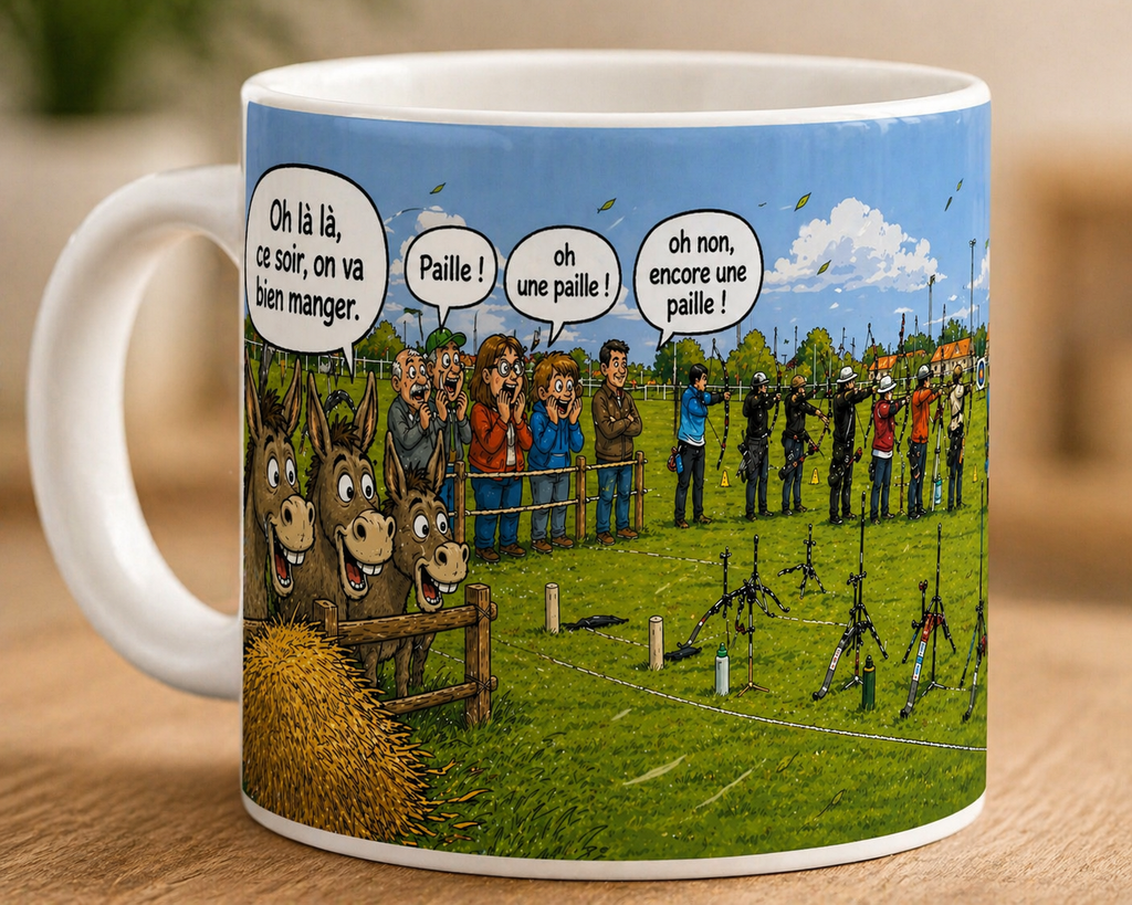 Tasse Tir à l'Arc – "Des heures d'entraînement, une tasse de récompense" 🏹🏆