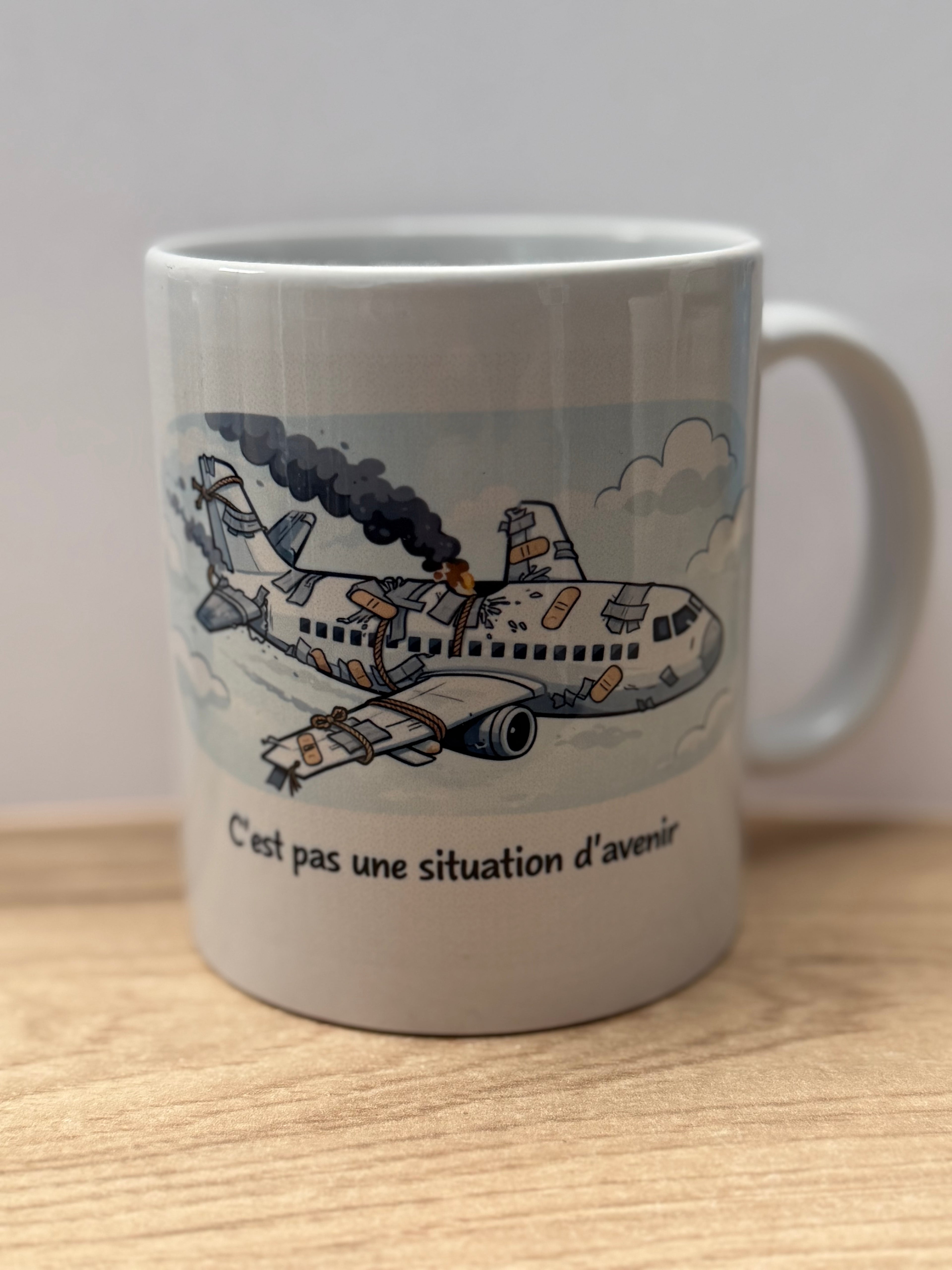 Tasse Aéronautique – "Cleared for Coffee" ✈️