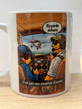 Tasse Aéronautique – "Les matins de piste" 🌅✈️