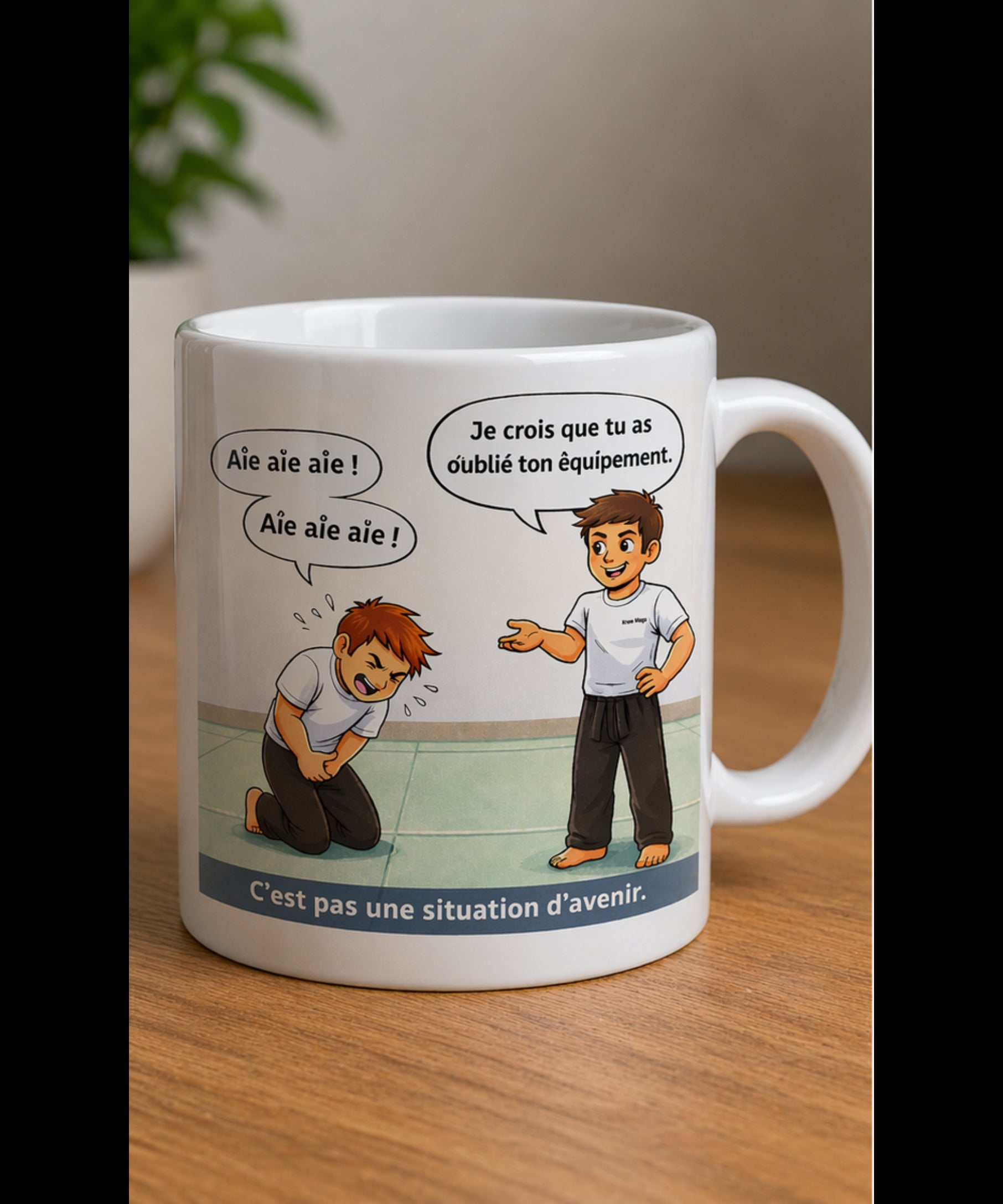 Tasse Krav Maga – "Sérieux, mais on sait rire" 💥☕
