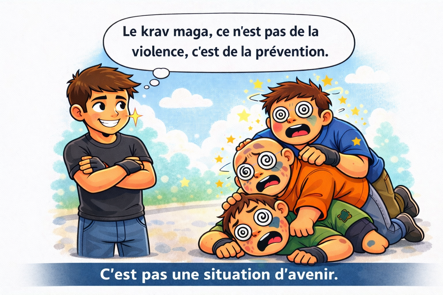 Tasse Krav Maga – "Calme avant le combat" 🥋☕