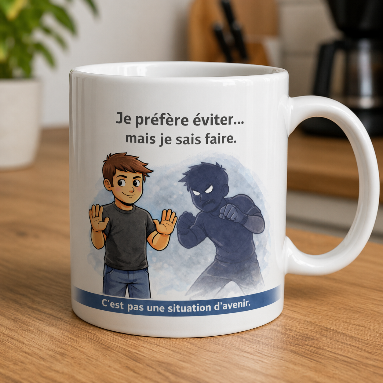 Tasse Krav Maga – "Efficace au combat, redoutable au café" ☕💪